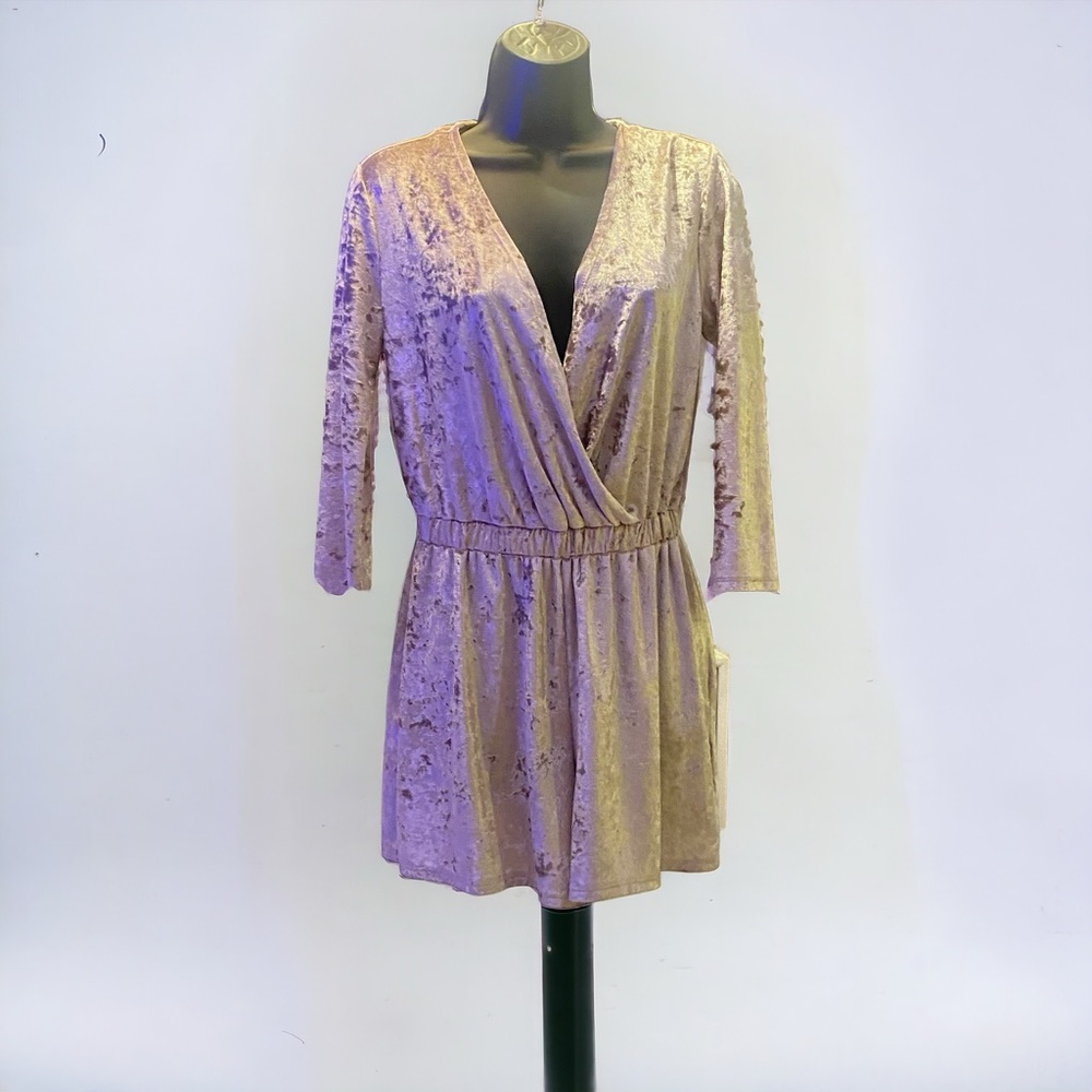 Adam Levine Romper Champagne Color Sz S